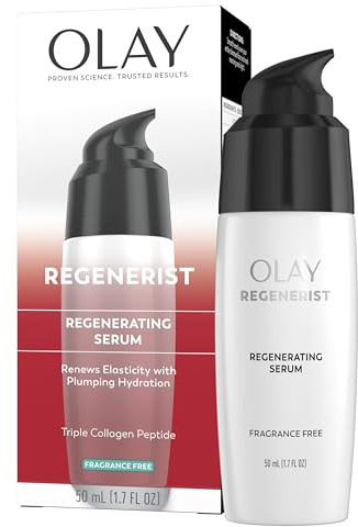 Olay Serum, Regenerist Light Gel Face Moisturizer, Fragrance-Free - Anti-Aging, Anti-Wrinkle, Hydrating, Firming, Smoothening, Improves Fine Lines and Elasticity - Amino Peptide Complex, 1.7 oz