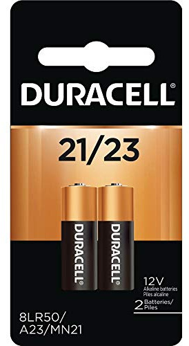 Duracell 12 Volt Alkaline Alarm Remote Battery MN21 / A23 2 Pack(Counts 1)