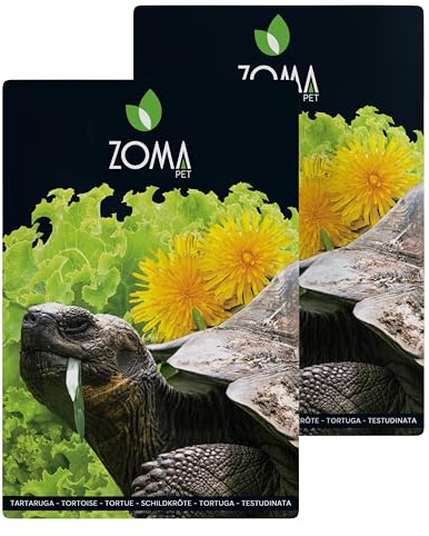 ZOMA Mix Semi Per Tartarughe Di Terra 6 erbe con Tarassaco Trifoglio e Lattuga, Nutrizione Ottimale per Tartarughe di terra (2 Buste 30 gr)