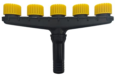 Arroseur multibuse Jardin nébuliseur Rotatif pulvérisateur Eau réglable Irrigation pelouse Potager Jardin Pompe Tuyau Flexible 5 Buses Accessoires extérieurs