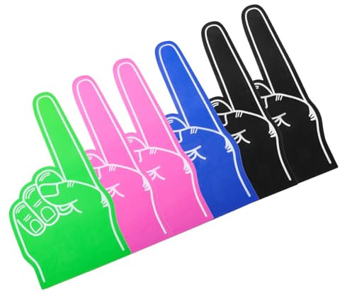 Milisten 6st Handstützstützen Team Fi Schaumstoff-fußbälle Handball-Handschuhe DIY Leere Schaumstoffhand Sache Hand Neue Haftnotizen Sportschaumhand Riesige Hand Schaumhände Riesig Ding Eva