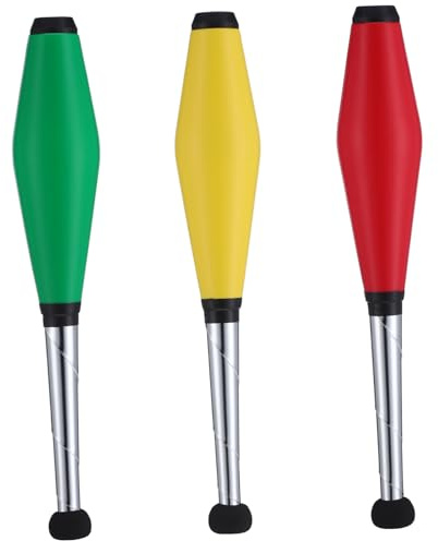 Milisten 3 Pcs Juggling Clubs Lightweight Beginner Training Pins PE Material for Circus Stage Performance and Skill Practice
