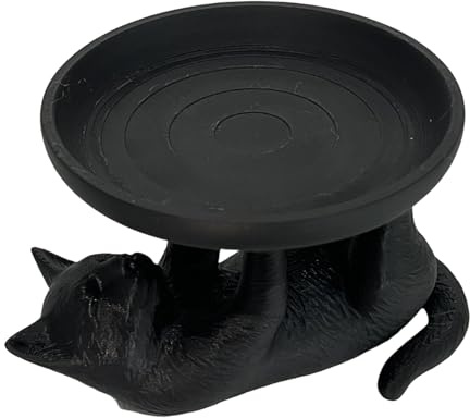 Smyckesfat, katt- och kaninformad skrivbordsdekor, visningsbricka för halsband, polymjölksyra, katt 10 x 7,6 x 6 cm, kanin 10 x 10 x 8,6 cm, för sängbord, kontor, vardagsrum