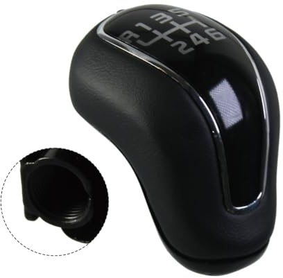 URPIZY växelspakshandtag i läder för for kia fürte for cerato K3 Ceed 12-16, 6-växlad växelknopp av ABS konstläder, lämplig för for hyundai Creta IX25, manuell växellåda, 14 mm hål