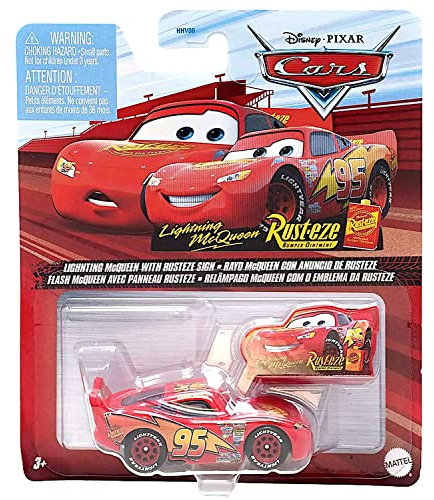 Disney Pixar Cars - Rusteze Racing Series - Lightning McQueen with Sign