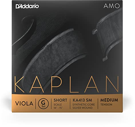 D'Addario Kaplan Amo Viola String - Single G String - KA413 SM - Viola Strings - Short Scale, Medium Tension