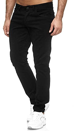 Tazzio män denim stretch-jeans i förstörd look 165251