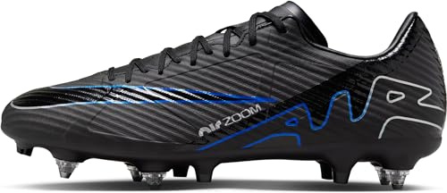 Nike Herren Zoom Vapor 15 Acad Sg-Pro Ac Fußballschuh, Black Chrome Hyper Royal, 42.5 EU