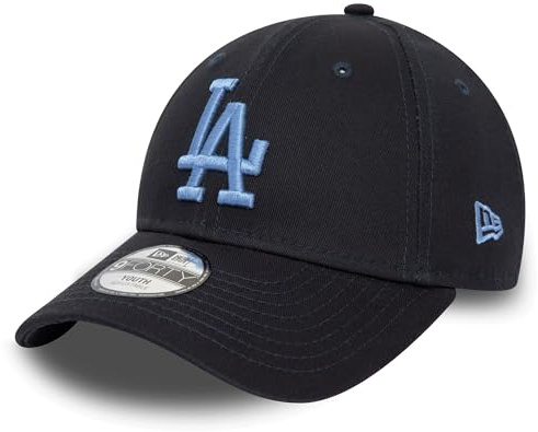 New Era Los Angeles Dodgers MLB Casquette pour des Enfants LA Logo de l'équipe Ajustable 9Forty Chapeau Baseball Bleu