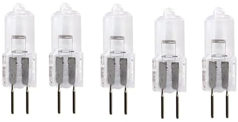 JZLBBC 5Pcs Halogen Capsule Light Bulbs G5.3 12V 20W Halogen Bulb Warm White GU5.3 Bi-Pin Base Dimmable,20W