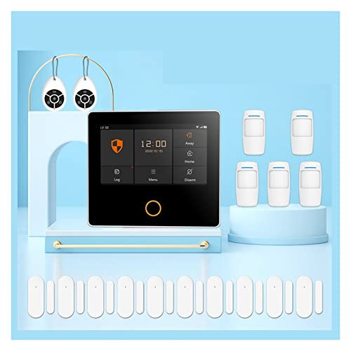 Système d'alarme pour la sécurité de la maison, Système de sécurité domestique 4G Protection de sécurité sans fil Capteurs d'alarme de maison intelligente Tuya sirène intégrée fonctionne Pour la sécur