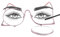 JOOX Occhiali per il trucco, lente rotante, occhiali per il trucco degli occhi per le donne, occhiali da lettura per il trucco, ingrande i dettagli degli occhi