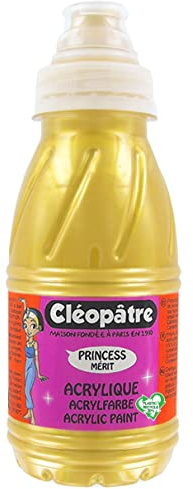 Cléopâtre - Peinture Acrylique Princess Merit - Or - Flacon 250 ml