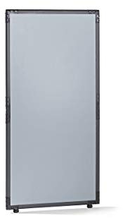 kaiserkraft | Trennwand | Kunststoff | Rahmen schiefergrau | Silbergrau | HxB 1300 x 650 mm.