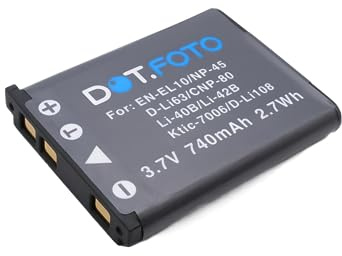 Dot.Foto LI-40B, LI-42B Premium 3.7v / 740mAh Kompatibelt Batteri för Olympus C-25, C-520, C-540, C-550, C-560, C-570 / D-630 ZOOM, D-720, FE-20, FE-150, FE-160, FE-5035, FE-5050, FE-5500
