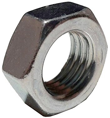 10x Sechskantmutter M10x1 SW12 H.5mm ISO-Feingewinde DIN 13-5 verzinkt Schlüsselmutter Gewindemutter