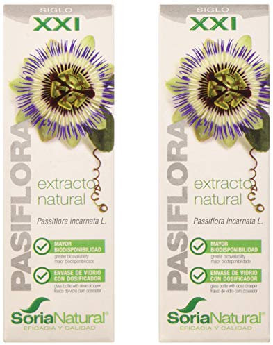 Soria Natural Extracto Passiflora XXI - 2 Paquetes de 1 x 50 ml - Total: 100 ml
