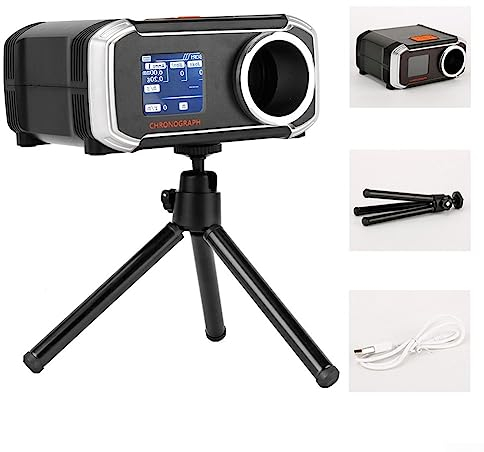 RANRAO Shot Speed Tester, Ballgeschwindigkeitstester, PaintballBB Sho oting Chronograph Tester, Velometer Chronograph mit Display BT APP Steuerung Smartphone kompatibel