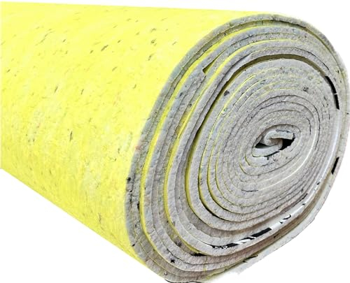 7mm Thick PU Foam Carpet Underlay Luxurious Comfort Soft, Durable & Stain-Resistant Great Heat & Sound Insulation Eco-Friendly Ideal for Bedrooms & Living Rooms (Roll 10 Square Meter)