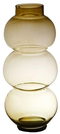 Jarrón esférico de Vidrio INNA-Glas HERIBETO, 40 cm, Ø 16 cm