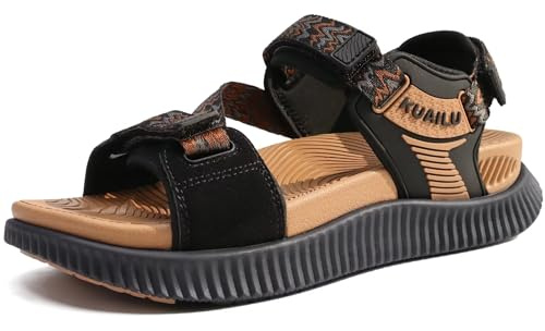 KuaiLu Sandales Femme Marche Randonnée Trekking Orthopédique Réglables | d'extérieur Confort Récupération été Voyages Légères Pointe Ouverte Respirant Antidérapantes EU36-43