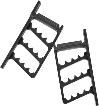 YARNOW Support Mural, Installation Facile, 2 Pièces, Structure à Haute Résistance, pour Rangement Intérieur et Maison pour Flèches et Arcs en Pla Noir