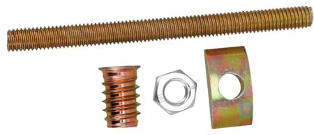 Tofficu 4sets Giunto Per Piano Lavoro in Connettore Resistente Per Mobili Bullone Trazione Per Piano Lavoro Fissaggio Per Giunto Per Cucina e Arredamento