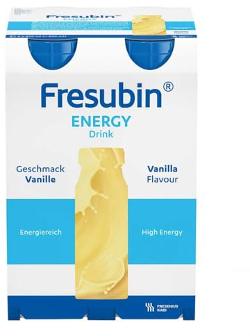 Fresenius Kabi Fresubin Energy Drink Vanille Trinkflasche, 4 x 200 ml, 1er Pack (1 x 2,75 kg)