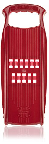 Börner Rösti PowerLine Grattugia per Patate • Grattugia per Rösti Svizzeri, Frittelle di Zucchine & Patate • Grattugia per Patate Crude, Zucchine & altro • Mandolina per Verdure (Rosso)