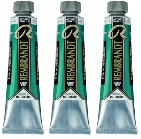 Rembrandt Öl Rohr 40 Ml. Serie 3 – 565 blau türkis Phthalogrün