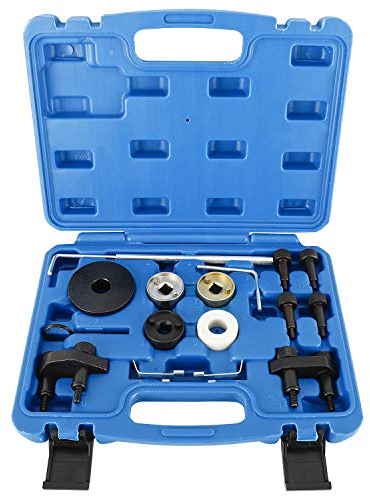FreeTec EA888 Steuerkette Werkzeug, 12tlg Motor Einstellwerkzeug Nockenwellen Steuerventil Kurbelwelle Werkzeugsatz für VW Audi VAG 1.8 2.0 TSI TFSI EA888 Motoren