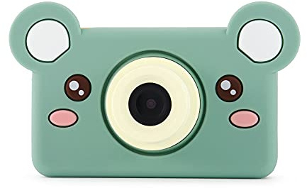 kiimento Kids Digital Camera, Toddler Camera for Boys Girls, Bear Design
