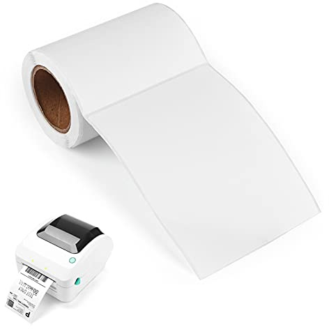 100 Large Self Adhesive Address Labels On a Roll, 90 x 120mm, White