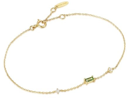 Ania Haie Damen-Armband 585er Gelbgold Turmalin One Size 88703316
