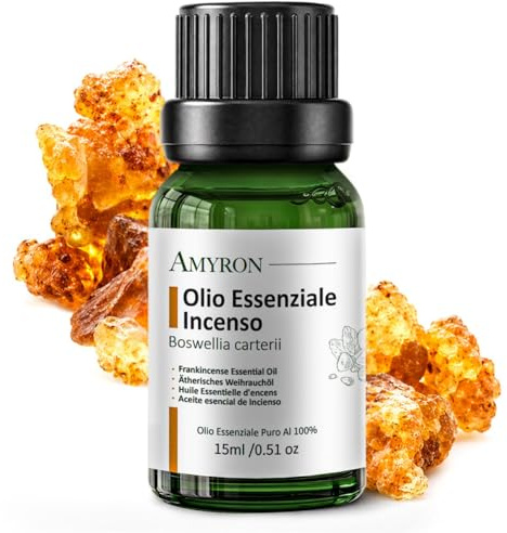 Huile Essentielle D'encens/Franquincens/Boswellia Sacra AMYRON 15 ml - Naturelle Et Pure À 100%, Idéale Pour L'aromathérapie Et Les Diffuseurs D'huiles Essentielles/massages Aromatiques.