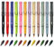 MROOFUL 24 unids/set Colorido eterno Lápices Lápices Tinta Lápiz 12pcs Reemplazable Nibs Estudiantes Pintura Graffiti Escuela Kawaii Papelería Suministros