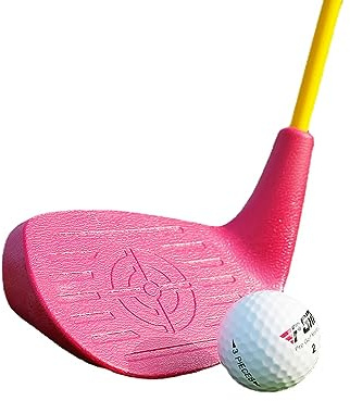 Hierro de golf para niños y niñas principiantes con eje de carbono para niños de 3 a 12 años, 7 palos de golf para golfistas junior (rojo, edad 6-8)