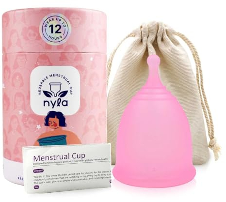 Resuable Menstrual Cup | Nyla Selene Menstrual Cup | Period Cup | 100% Silicone Menstrual Cup (Small)
