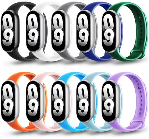 Monuary Bracelets pour Xiaomi Smart Band 10/9/8, Lot de 3-12