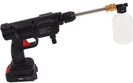 Schnurloser Hochdruckreiniger, Schnurloser Tragbarer Hochdruckreiniger für Autos, Multifunktionaler Elektrischer Tragbarer Hochdruckreiniger 100-240V (EU-Stecker)