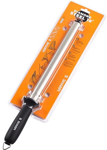 Messerschärfer Diamant Moussak Diamant Schärfstab Stahl 25cm #600 SHARPI