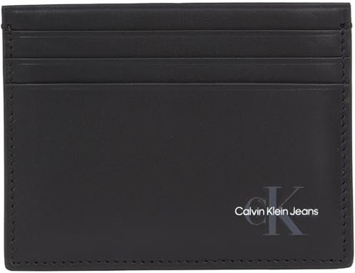 Calvin Klein Porta Carte Uomo in Pelle, Nero (Na Black), Taglia Unica