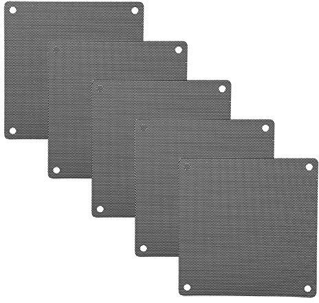120 Mm*120 Mm PVC-fläktkåpa, Dammtät Förvaringsväska, Värmebeständig med Datorchassifläkt, för Högtalare och Elektriska Produkter (5 st)