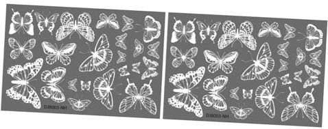 Hemobllo 2 Ensembles Autocollants de Fenêtre Décoratifs Clings Statiques pour Vitrage Décoration Murale Intérieure Extérieure Réutilisable