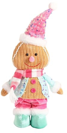 Peluche Hombre De Jengibre Muñeco Suave Adorable Decoración Navideña