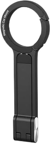 Magnetic Phone Tripod, Foldable Aluminum Holder Stand for Smartphones, 8.19x4.53 Inches Portable Desk and Outdoor Mount with Adjustable Height, Strong Magnet Grip for Video Calls