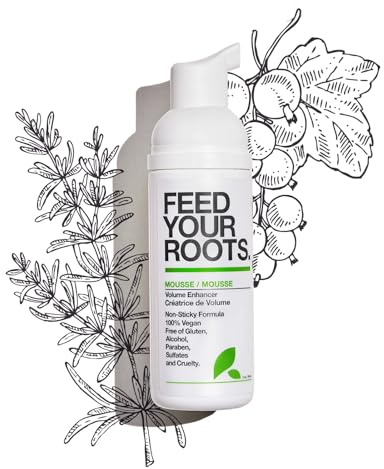 Yarok - Feed Your Roots Mousse - Volumize, Texturize & Transform - Volume Enhancer - Transform Curls - Non-Sticky & Non-Crunchy Formula - 100% Vegan - Gluten, Sulfate, Paraben & Cruelty Free - 8oz