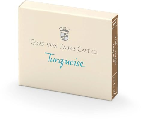 Graf von Faber-Castell 6 ink cartridges Turquoise 141110