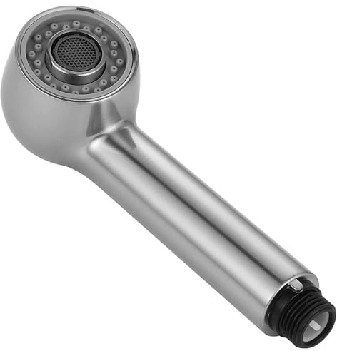 ONECE Douchette Robinet Cuisine 2 Jets Tête de Douche Remplacement Douchette pour Mitigeur Cuisine, Nickel Brossé