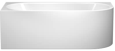 Kaldewei Vasca da bagno Meisterstück Centro Duo 1 destra modello 1137-4040 180 x 80 x 46 cm, bianco alpino con effetto perla, montaggio angolare destro